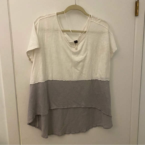 Free People Midnight Color Block Tee - Picture 2 of 4